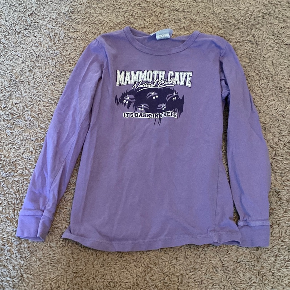 Purple long sleeve shirt mammoth cave national park 3T